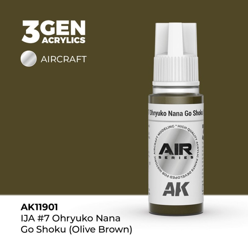 AK - Peinture 3gen : IJA 7 Ohryuko Nana Go Shoku (Olive Brown)