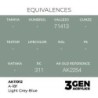  AK - Peinture 3gen : A - 18f Light Grey - Blue