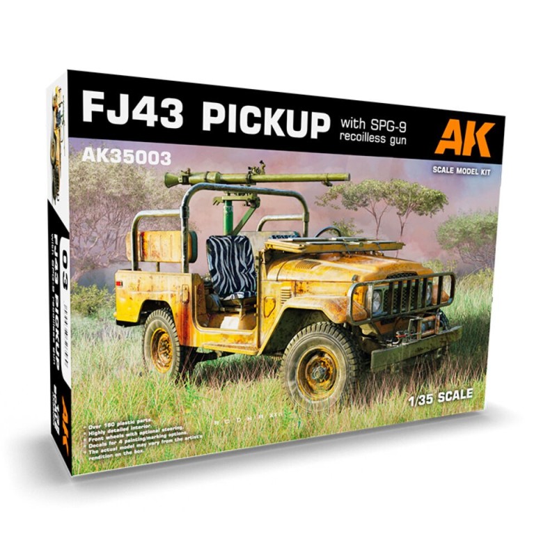 AK - Kit de modélisme : FJ43 Pickup with Spg - 9. Recoilless Gun