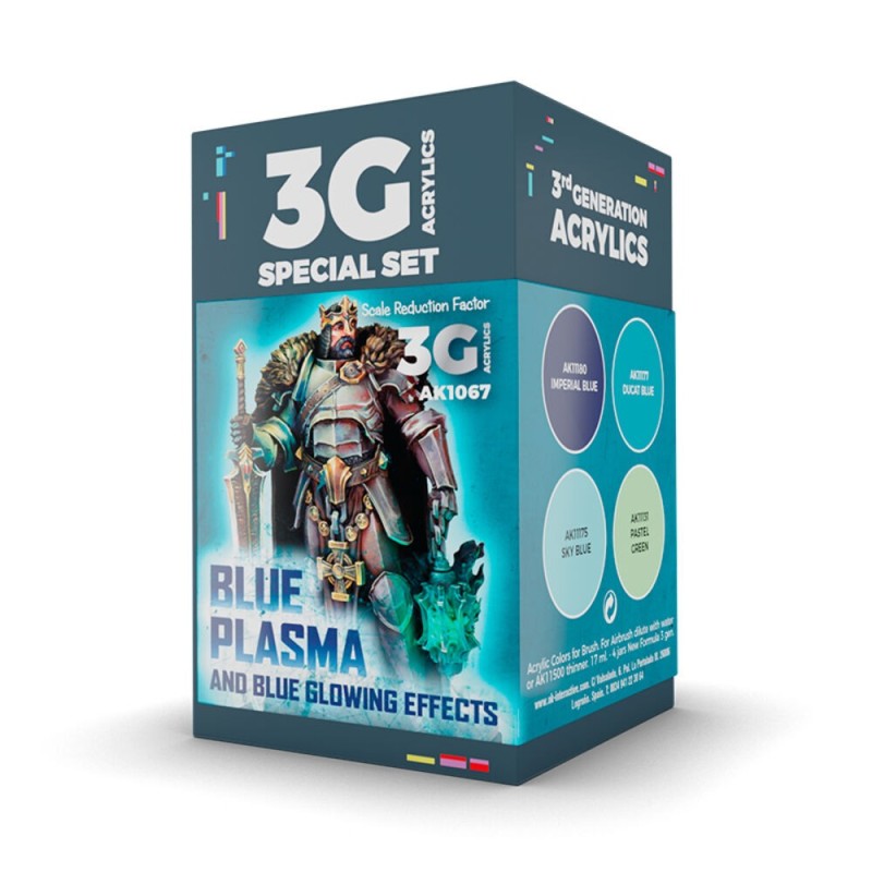 AK - Wargame Color . Blue Plasma And Glowing Effects