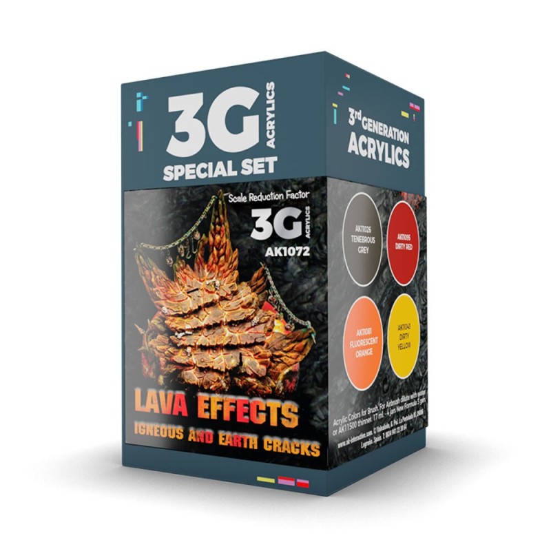 AK - Wargame Color . Lava Effects.