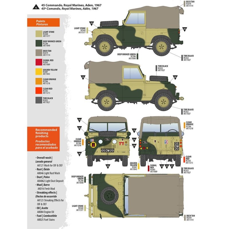  AK - Kit de modélisme : Land Rover 88 Series Iia Rover 8 1/35