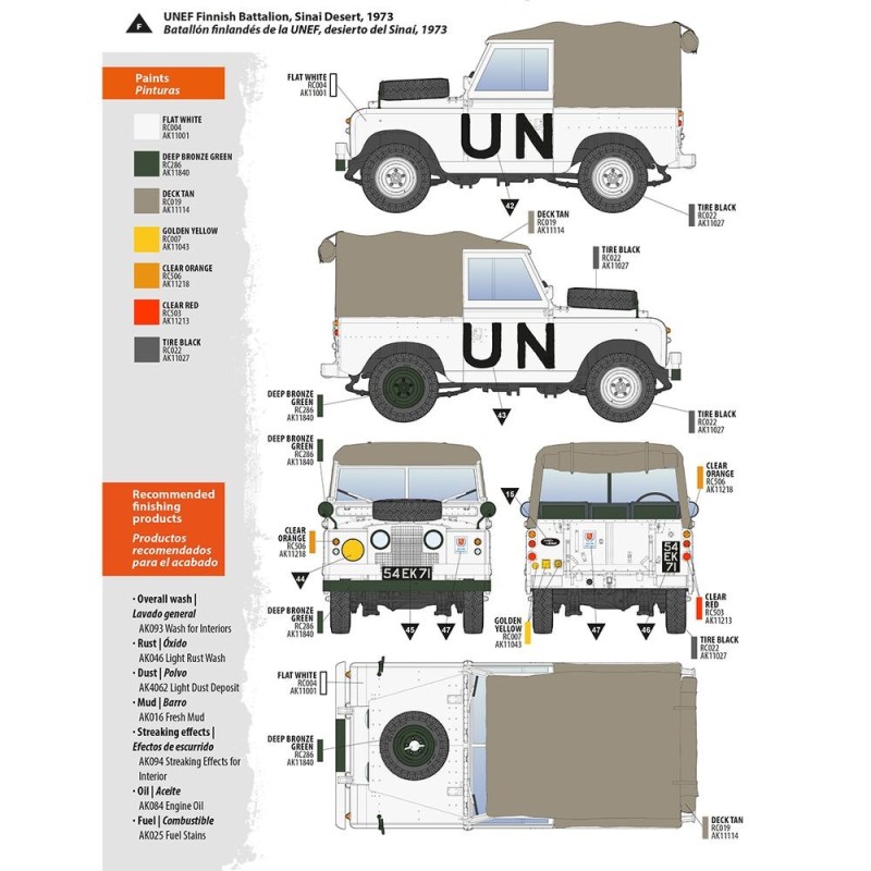  AK - Kit de modélisme : Land Rover 88 Series Iia Rover 8 1/35