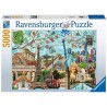 Puzzle - Carte postale des monuments - 5000p.
