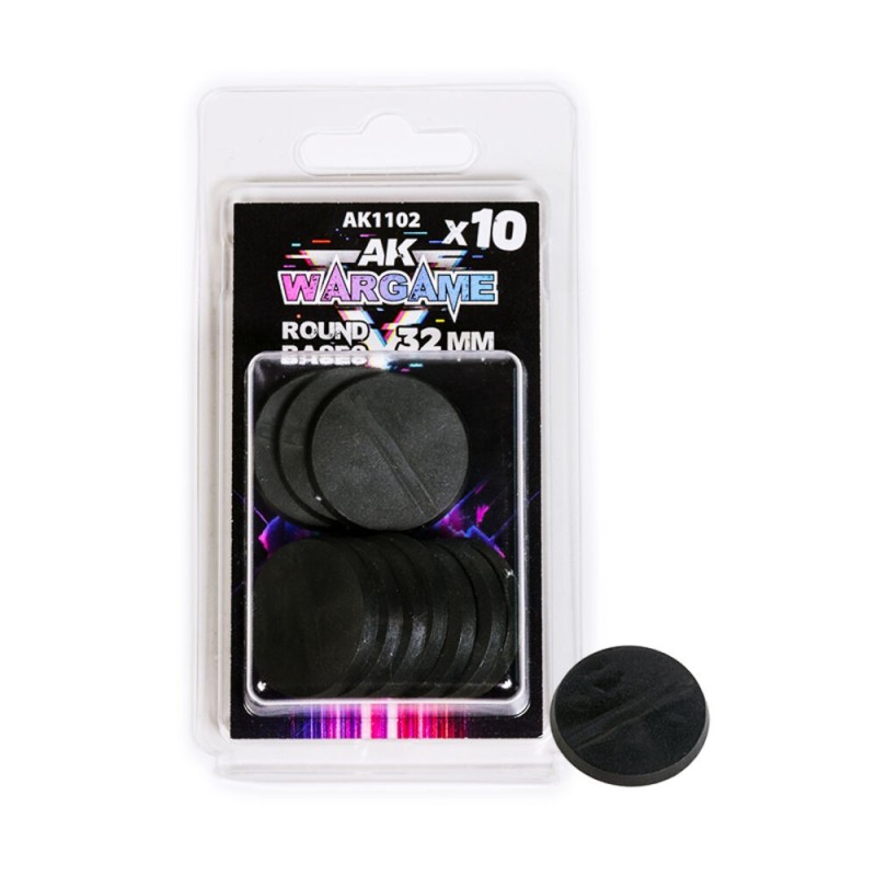 AK - Peinture 3gen : Plastic Wargame Bases. Round Base 32 mm