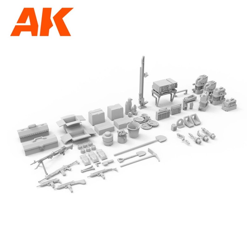  AK - Kit de modélisme : IDF Accessories.1/35