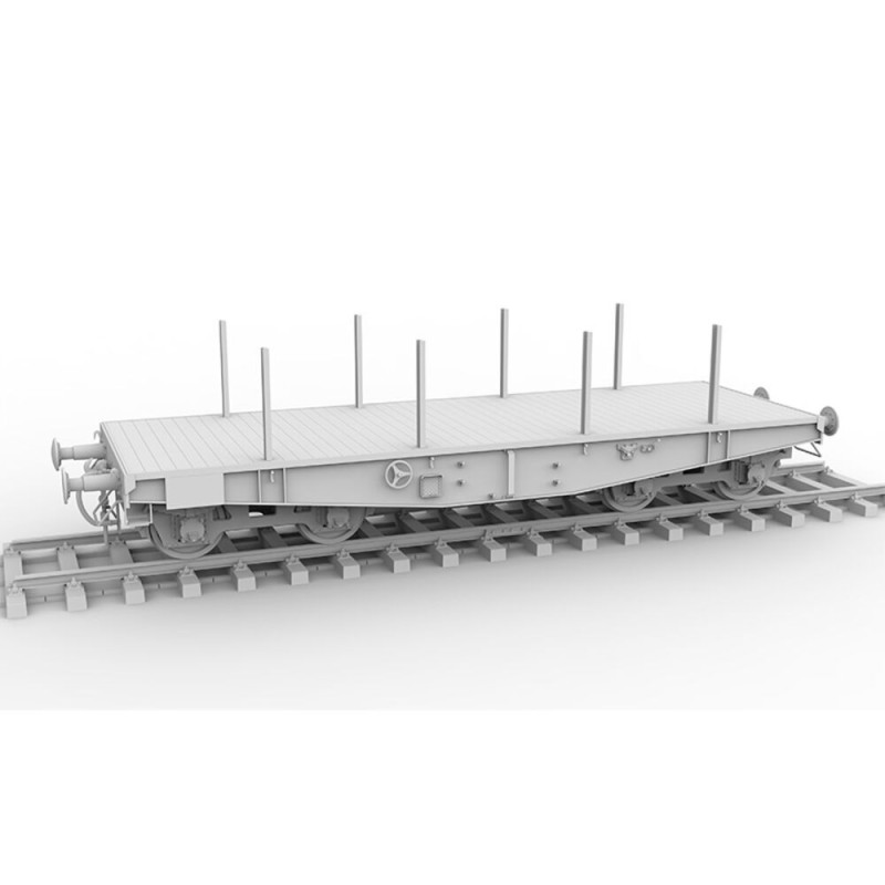  AK - Kit de modélisme : German Railway Schwerer Plattformwagen Tyme Ssys 1/35