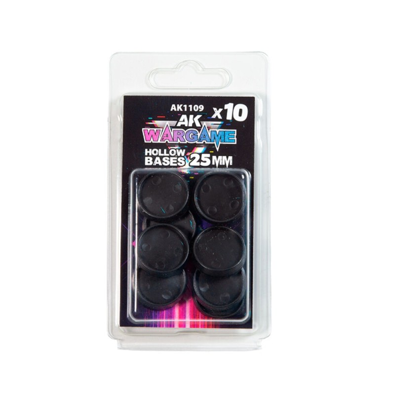 AK - Peinture 3gen : Hollow Base 25 mm - 10 units