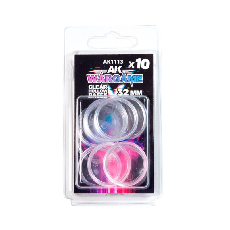 AK - Peinture 3gen : Clear Hollow Base 32 mm - 10 units