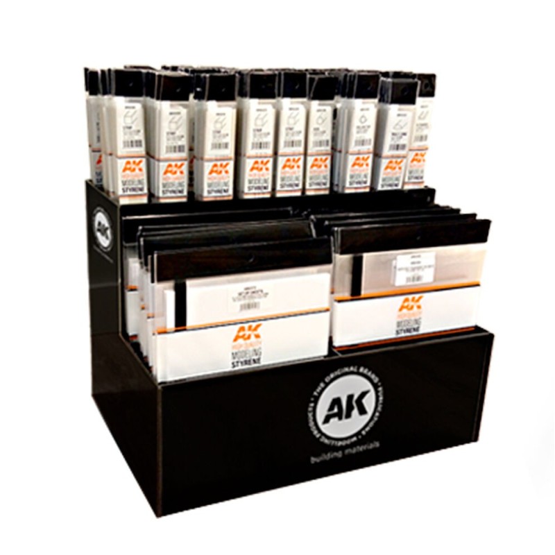 AK - Matériau de modélisme : Tabletop Styrene Display - Full