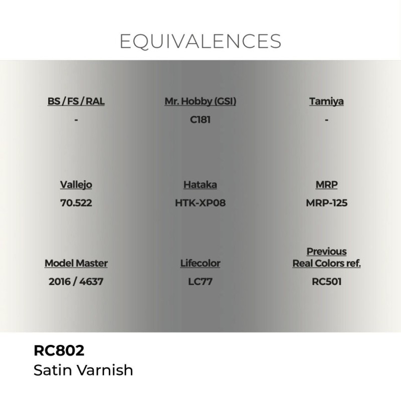  AK - Peinture Real Colors : Satin Varnish - 17 ml