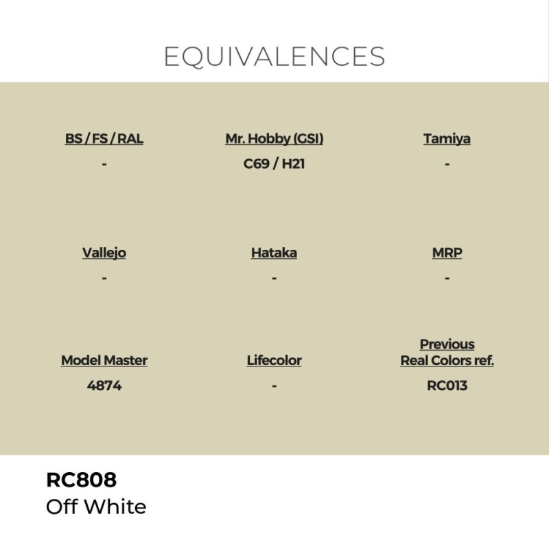  AK - Peinture Real Colors : Off White - 17 ml