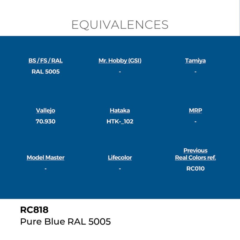  AK - Peinture Real Colors : Pure Blue RAL 5005 - 17 ml