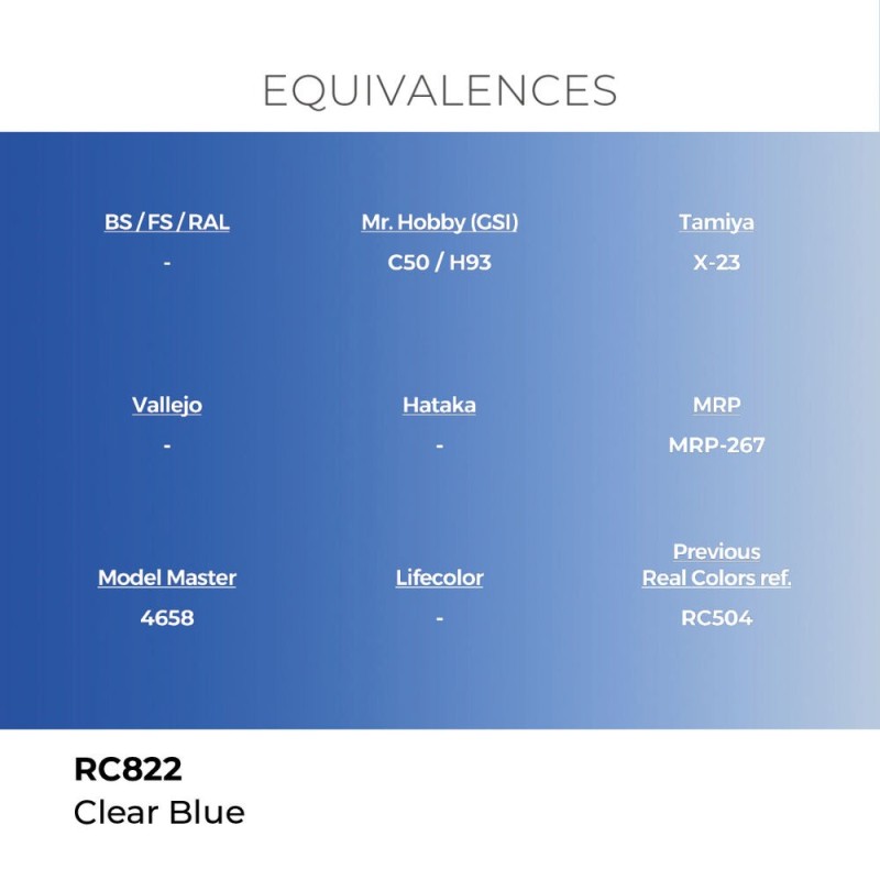  AK - Peinture Real Colors : Clear Blue - 17 ml