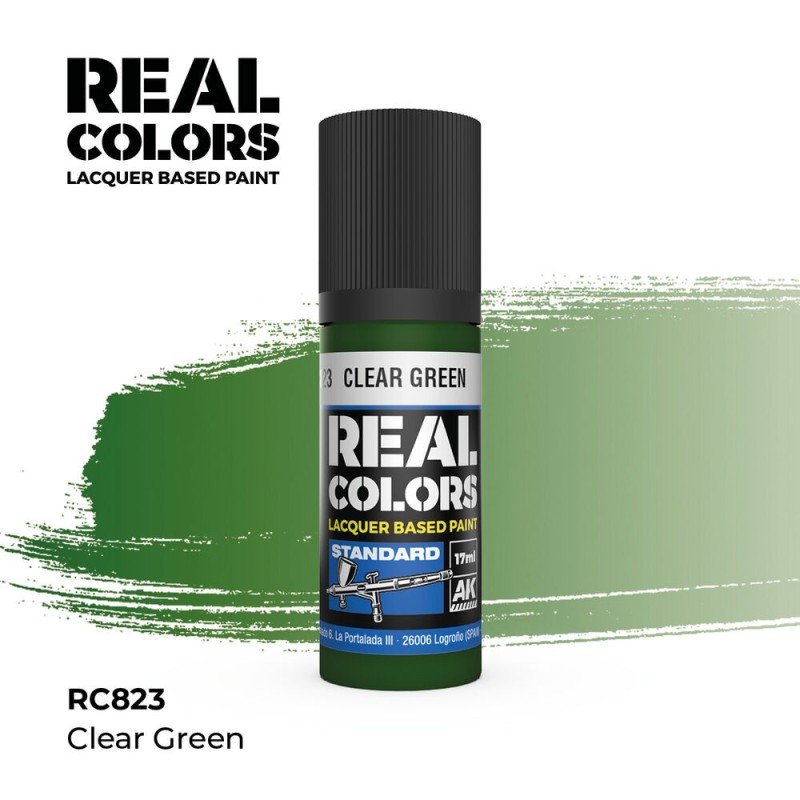 AK - Peinture Real Colors : Clear Green - 17 ml