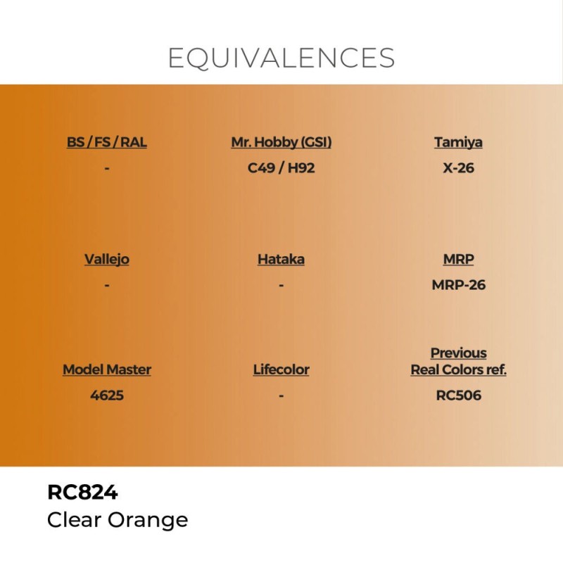  AK - Peinture Real Colors : Clear Orange - 17 ml