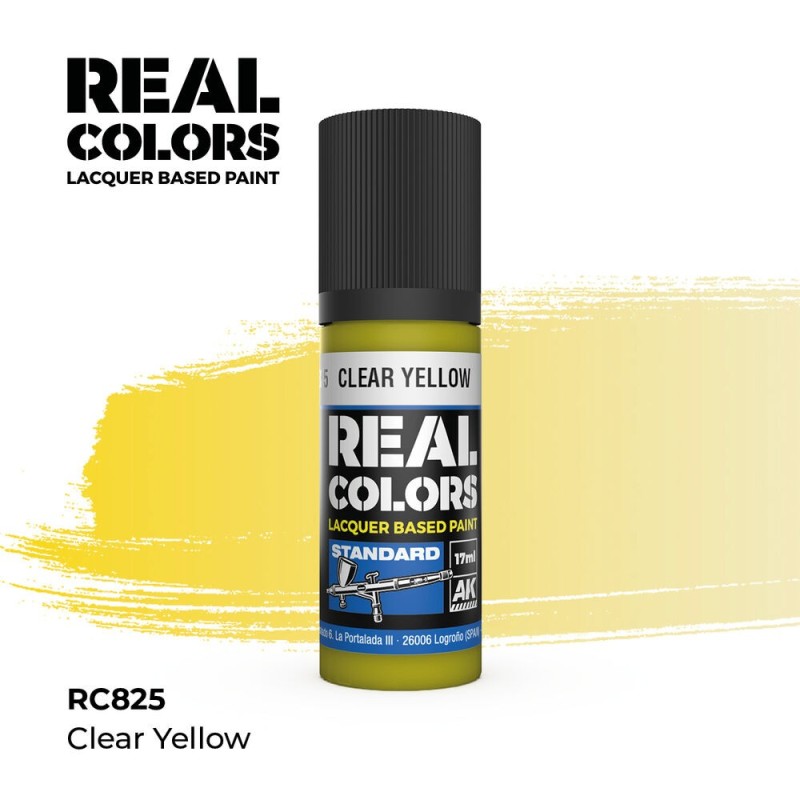AK - Peinture Real Colors : Clear Yellow - 17 ml