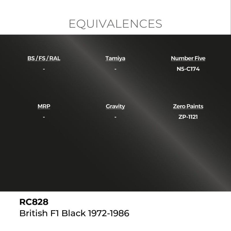  AK - Peinture Real Colors : British F1 Black 1972 - 1986 - 17 ml