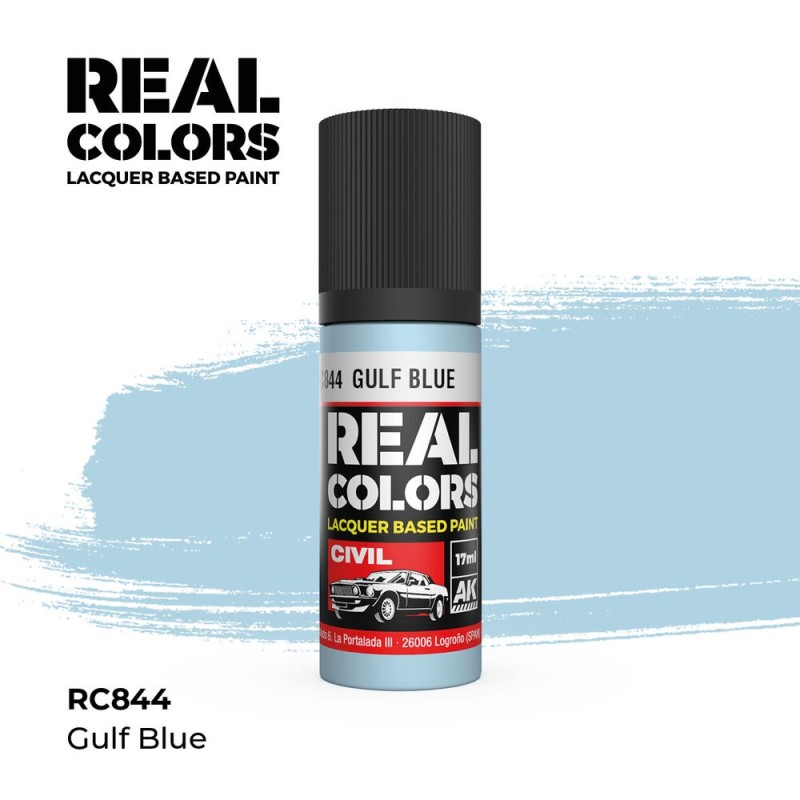 AK - Peinture Real Colors : Gulf Blue - 17 ml
