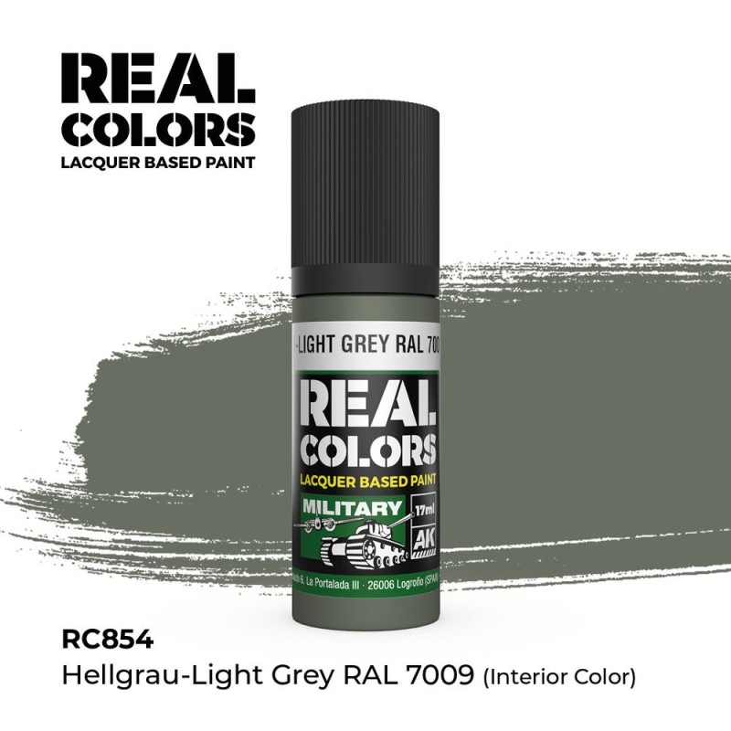 AK - Peinture Real Colors : Hellgrau - Light Grey RAL 7009 (interior color) 17 m