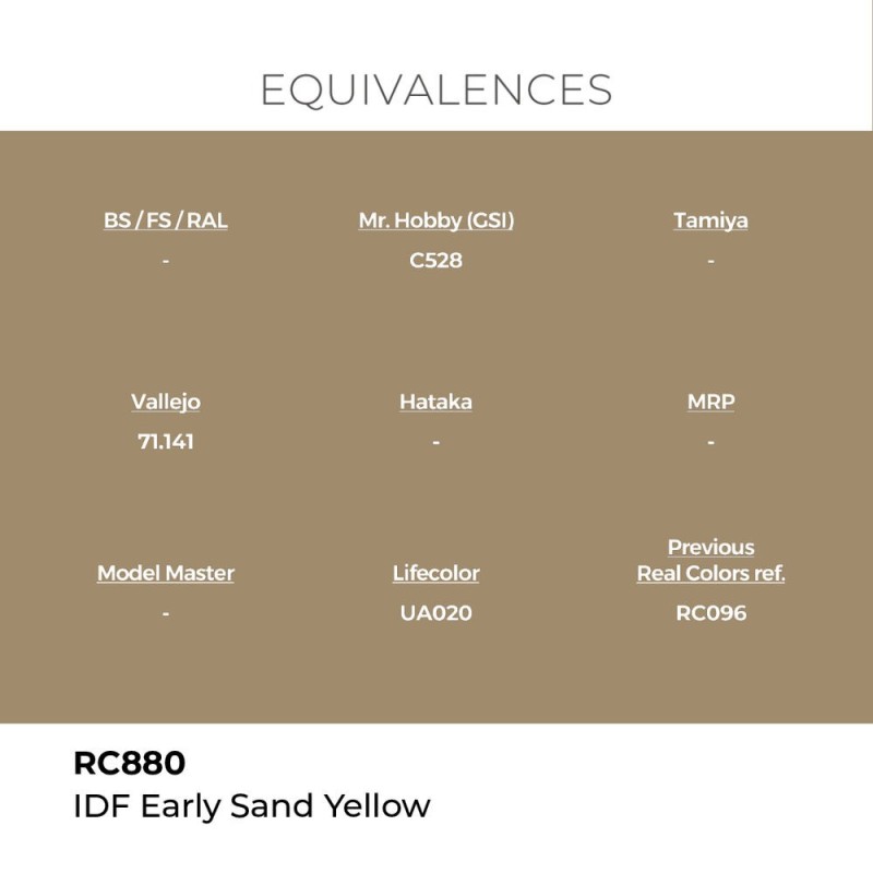  AK - Peinture Real Colors : IDF Early Sand Yellow - 17 ml