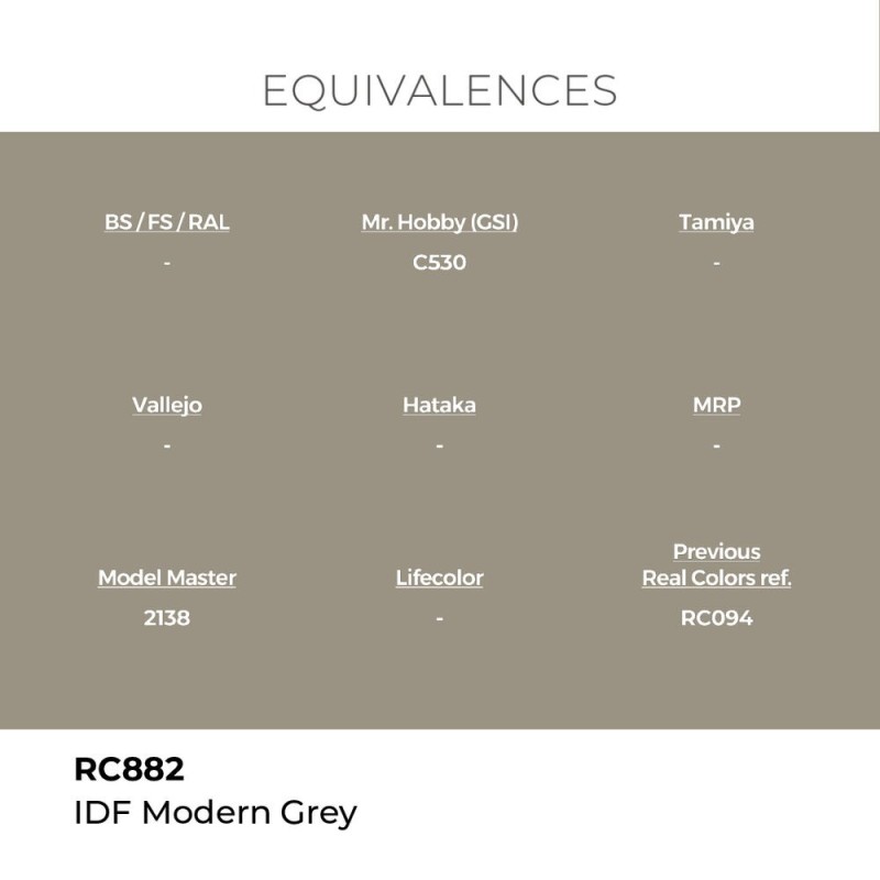  AK - Peinture Real Colors : IDF Modern Grey - 17 ml