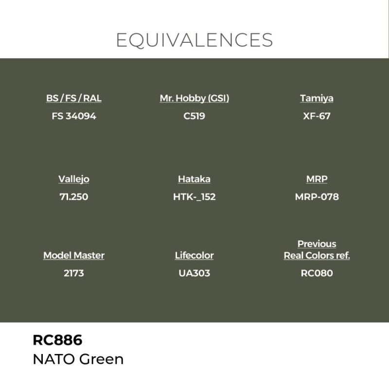  AK - Peinture Real Colors : NATO Green - 17 ml