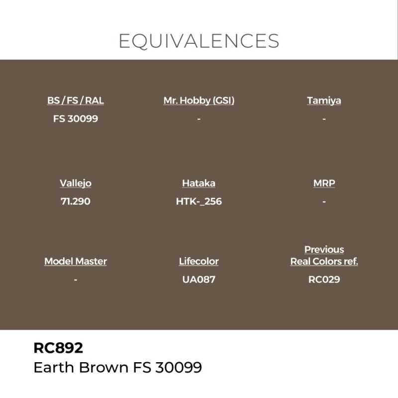  AK - Peinture Real Colors : Earth Brown FS 30099 - 17 ml