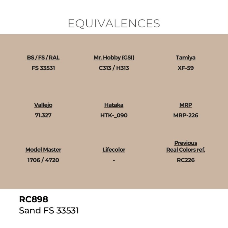  AK - Peinture Real Colors : Sand FS 33531 - 17 ml