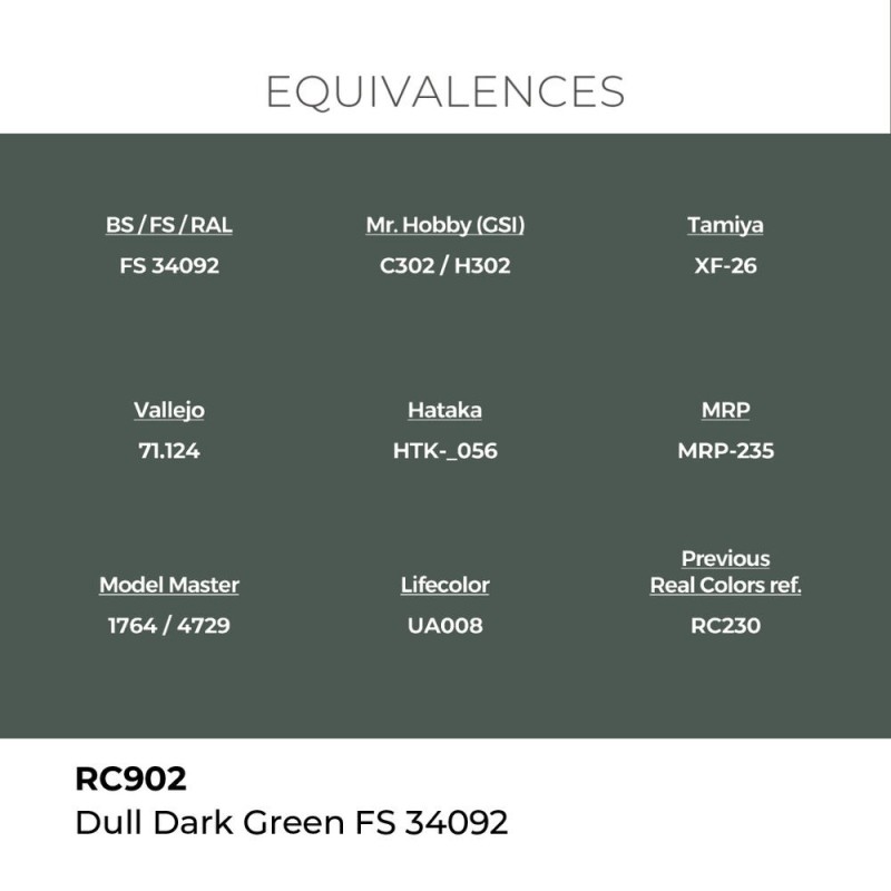  AK - Peinture Real Colors : Dull Dark Green FS 34092 - 17 ml