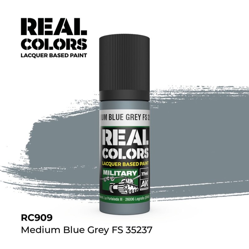 AK - Peinture Real Colors : Medium Blue Grey FS 35237 - 17 ml