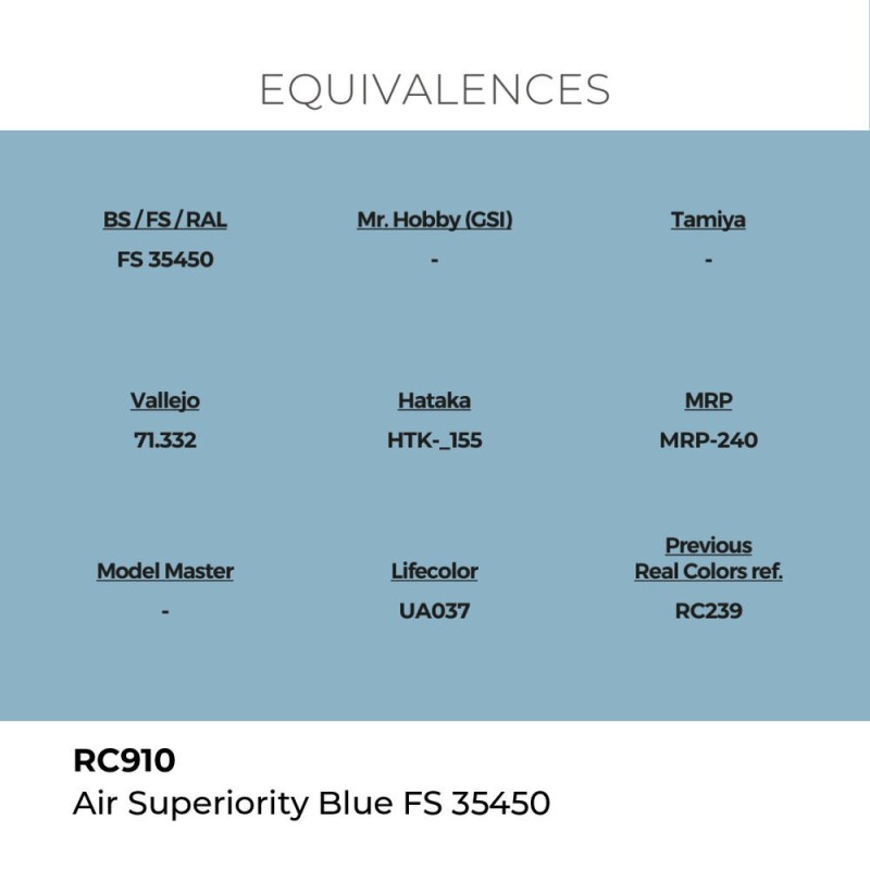  AK - Peinture Real Colors : Air Superiority Blue FS 35450 - 17 ml