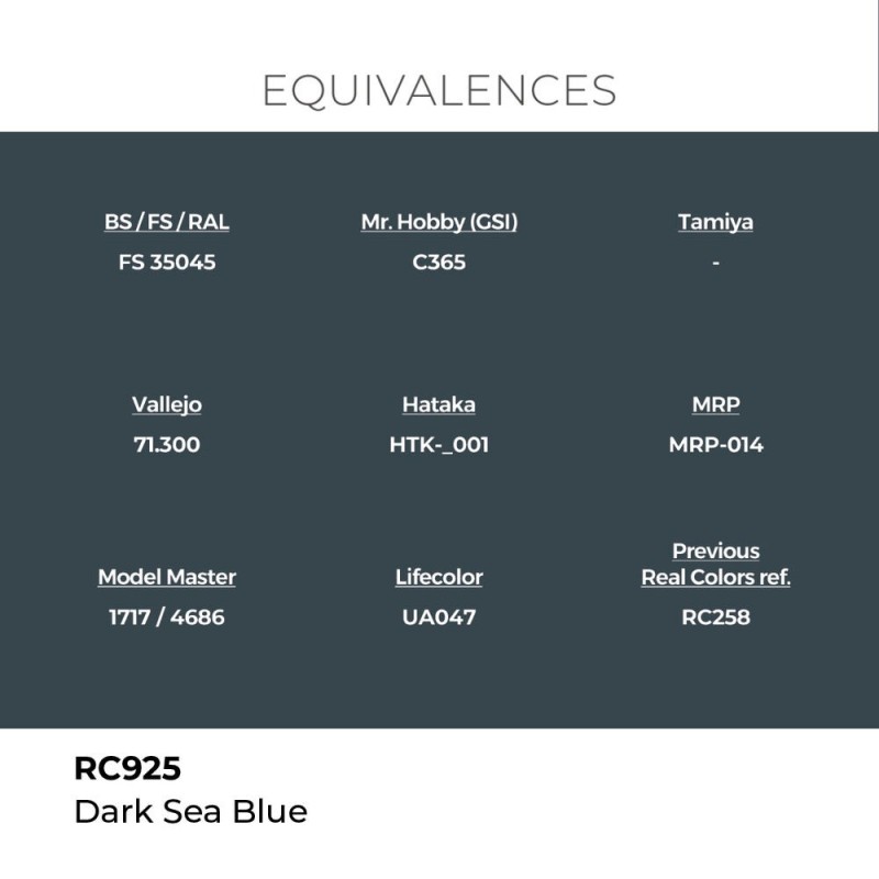  AK - Peinture Real Colors : Dark Sea Blue - 17 ml