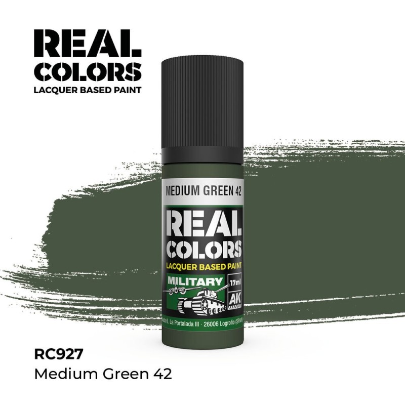 AK - Peinture Real Colors : Medium Green 42 - 17 ml