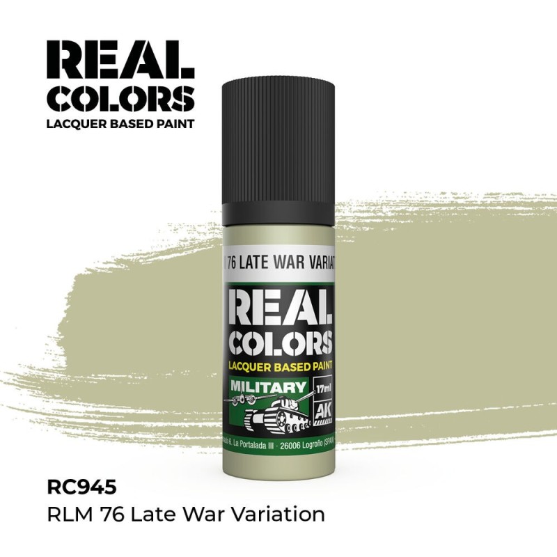 AK - Peinture Real Colors : RLM 76 Late War Variation - 17 ml