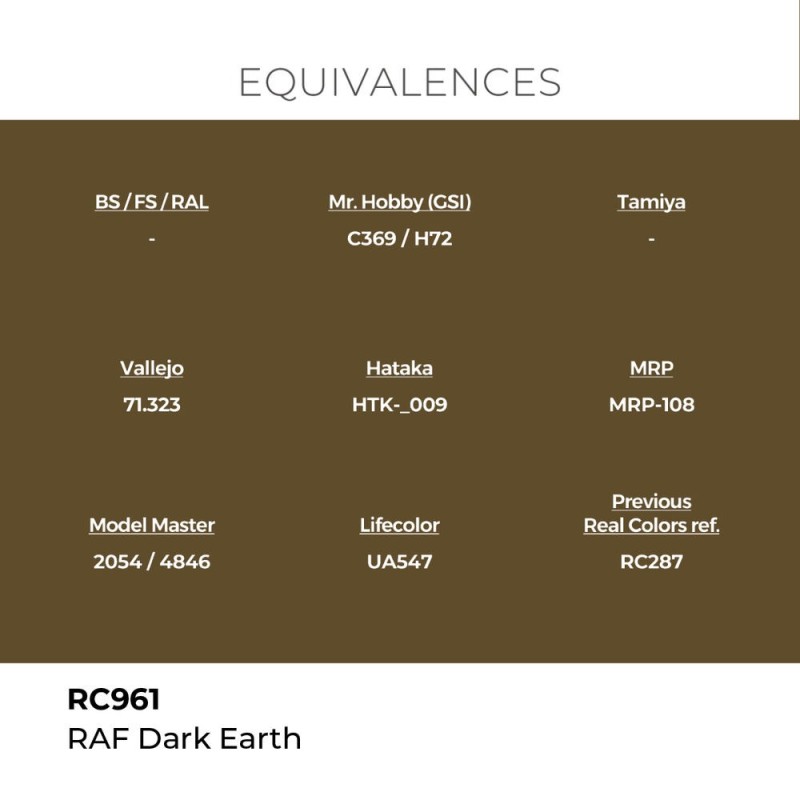  AK - Peinture Real Colors : RAF Dark Earth - 17 ml