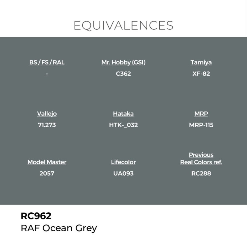  AK - Peinture Real Colors : RAF Ocean Grey - 17 ml
