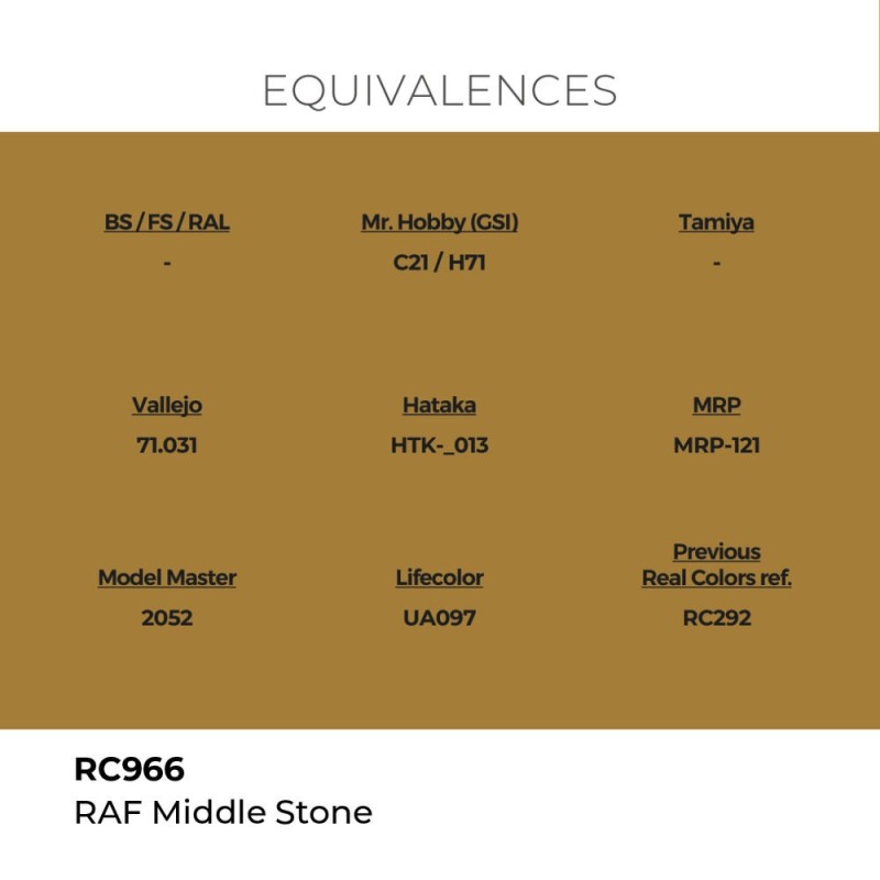  AK - Peinture Real Colors : RAF Middle Stone - 17 ml