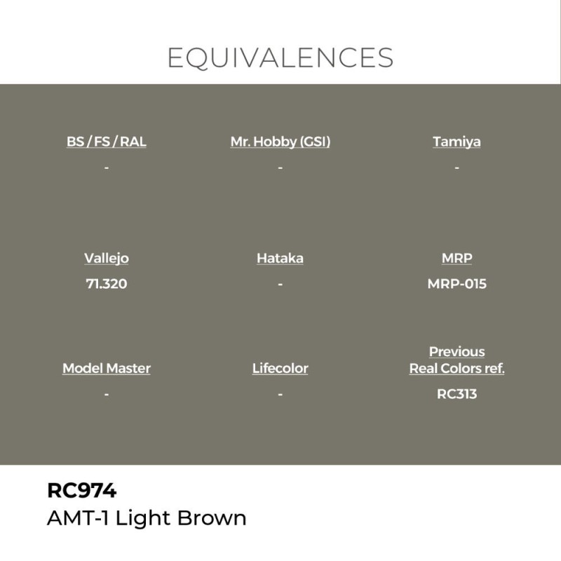  AK - Peinture Real Colors : Amt - 1 Light Brown - 17 ml
