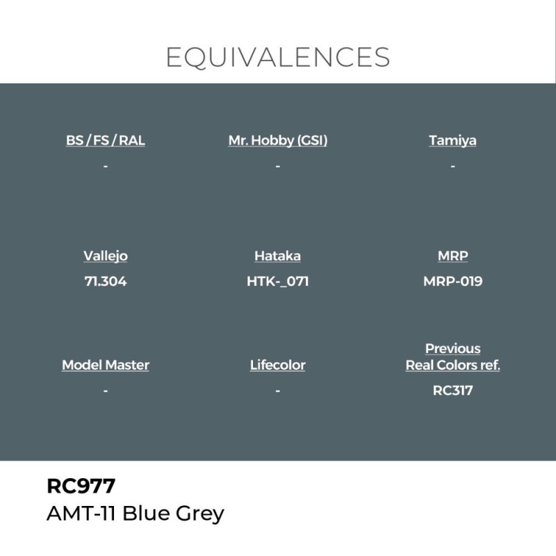  AK - Peinture Real Colors : Amt - 11 Blue Grey - 17 ml