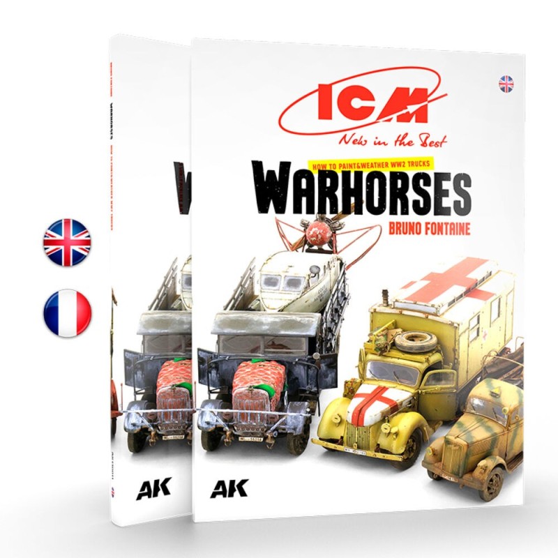 AK - Icm - How To Paint &Weather Ww2 Trucks Warhorses - ES