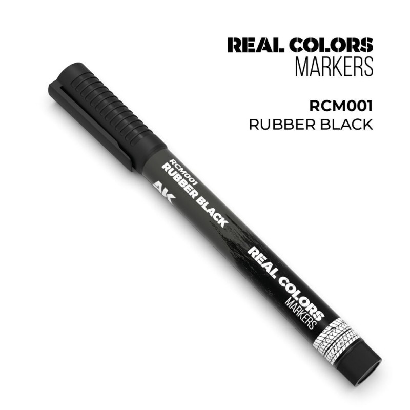 AK - Peinture Real Colors : Real Colors Markers: Rubber Black