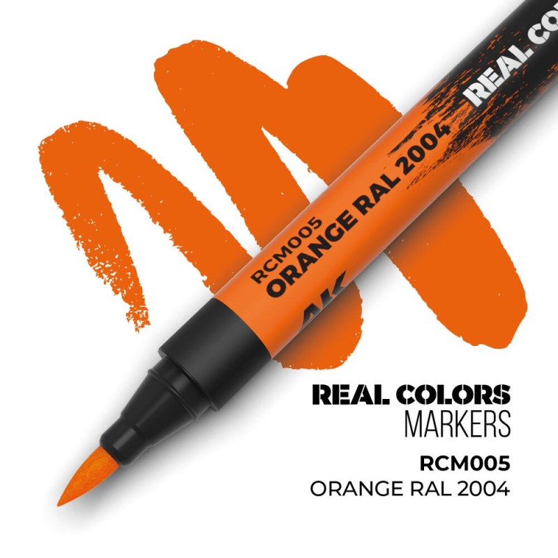  AK - Peinture Real Colors : Real Colors Markers: Orange Ral2004