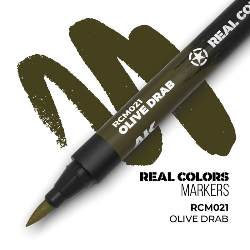  AK - Peinture Real Colors : Real Colors Markers: Olive Drab