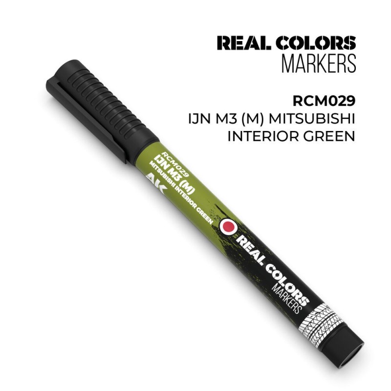 AK - Peinture Real Colors : Real Colors Markers: IJN M3 (M) Mitsubishi Interior Green