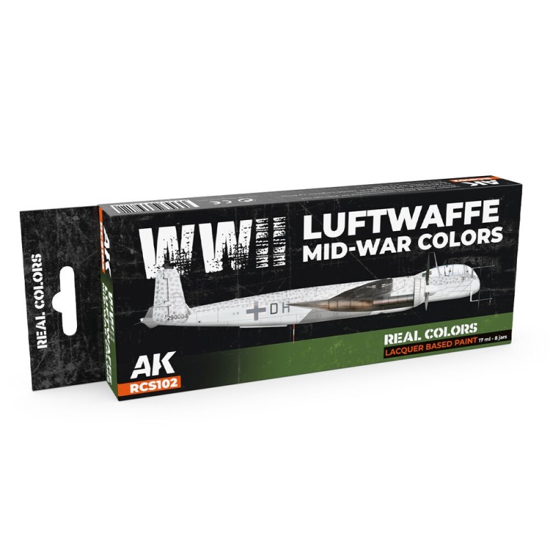 AK - Set de peintures Real Colors : WWII Luftwaffe Mid - War Colors