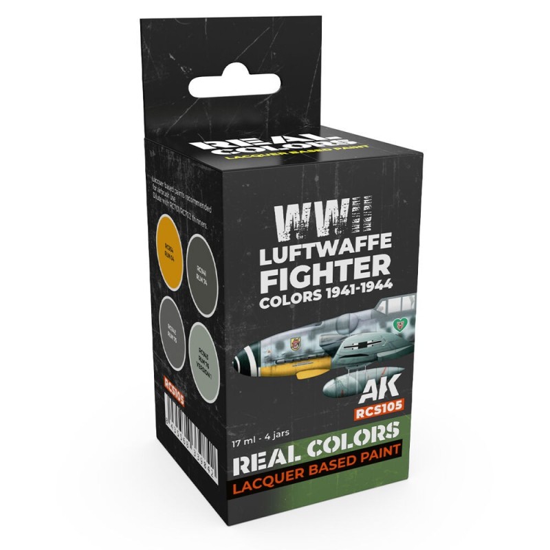 AK - Set de peintures Real Colors : Luftwaffe Fighter Colors 1941 - 1944