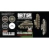 AK - Set de peintures Real Colors : British Army Afv Colors. North - West Europe 1944 - 1945