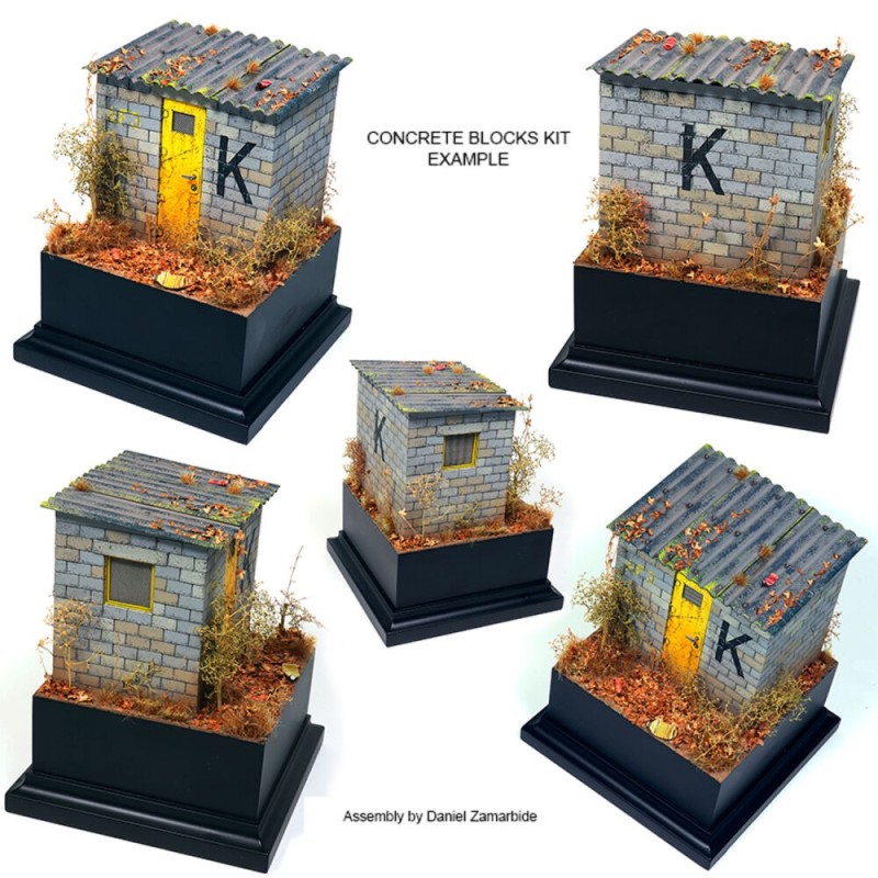  AK - Kit de modélisme : Concrete Blocks Kit 1/35 Scale