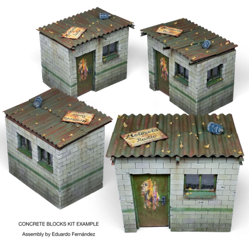  AK - Kit de modélisme : Concrete Blocks Kit 1/35 Scale